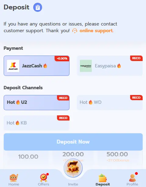 883v game deposit